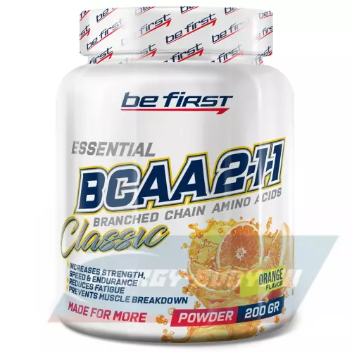 ВСАА Be First BCAA Classic Powder 2:1:1 Апельсин, 200 г