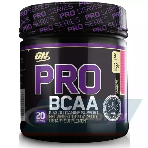 ВСАА OPTIMUM NUTRITION PRO BCAA 2:1:1 Малиновый лимонад, 390 г