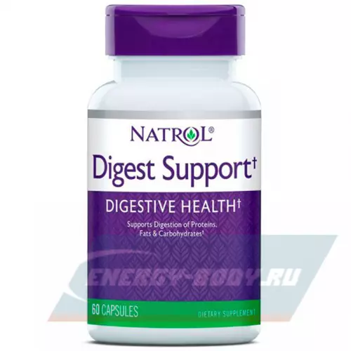  Natrol Digest Support Нейтральный, 60 капсул