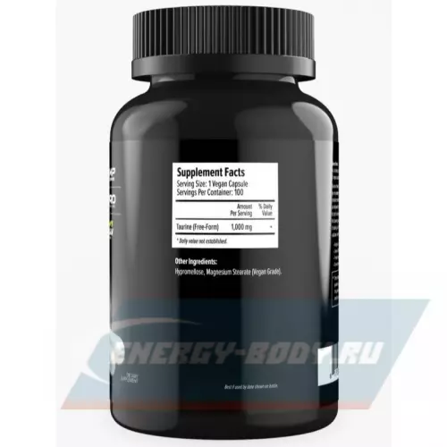 Аминокислотны MAXLER Taurine 1000 mg 100 вегетарианских капсул