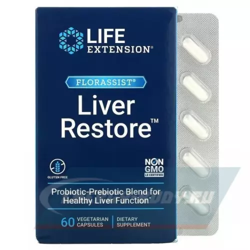  Life Extension Liver Restore 60 вегетарианских капсул