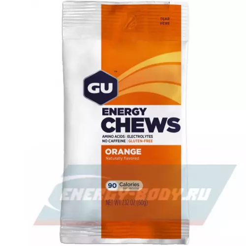 Энергетик GU ENERGY Мармеладки GU Energy Chews Апельсин, 1 х 8 конфет