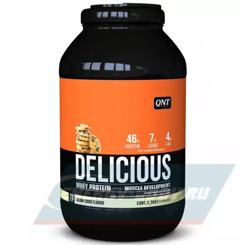  QNT DELICIOUS WHEY PROTEIN POWDER Печенье с Кремом, 2200 г