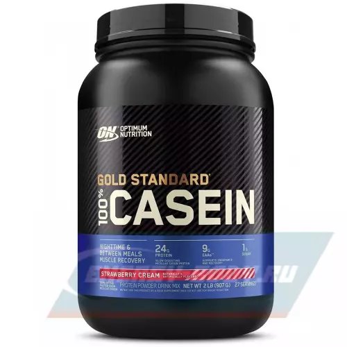  OPTIMUM NUTRITION 100% Casein Gold Standard Клубника, 825 г