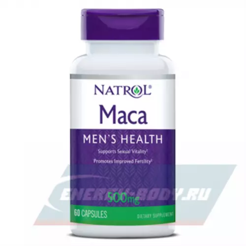  Natrol Maca 500 мг Нейтральный, 60 капсул