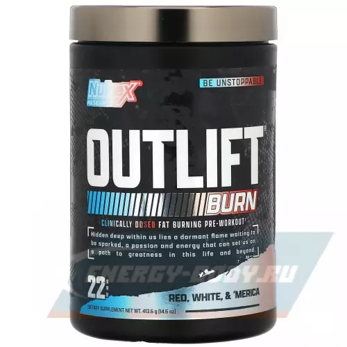 Предтерник NUTREX Outlift Burn Red White Merica, 413 г