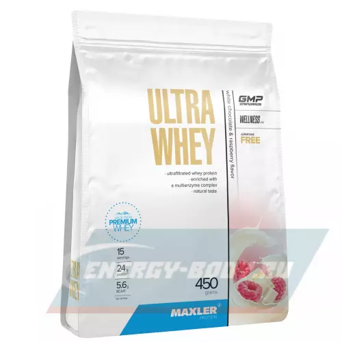  MAXLER Ultra Whey Белый шоколад малина, 450 г