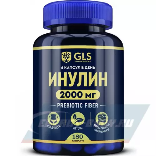  GLS pharmaceuticals Инулин 2000 мг, пребиотик 180 капсул