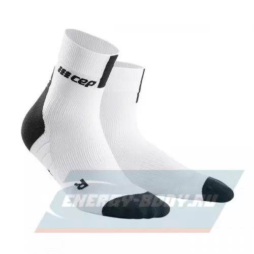 Компрессионные носки Medi C103W - III - 0 - Функциональные укороченные гольфы CEP для спорта Белый, Женский, III