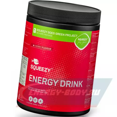  SQUEEZY ENERGY DRINK Вишня, 650 г