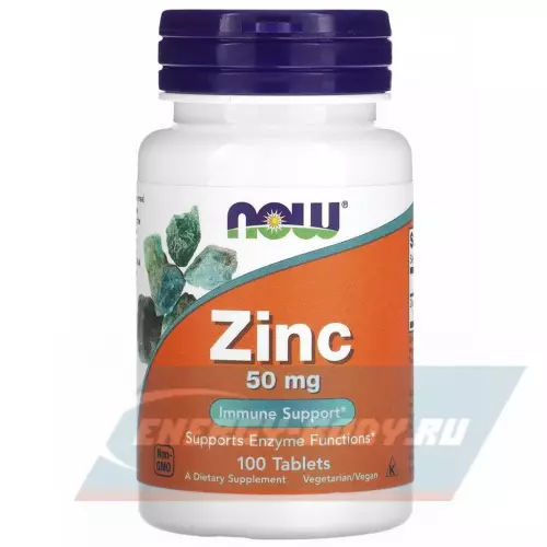  NOW FOODS Zinc Gluconate 50 mg 100 таблеток