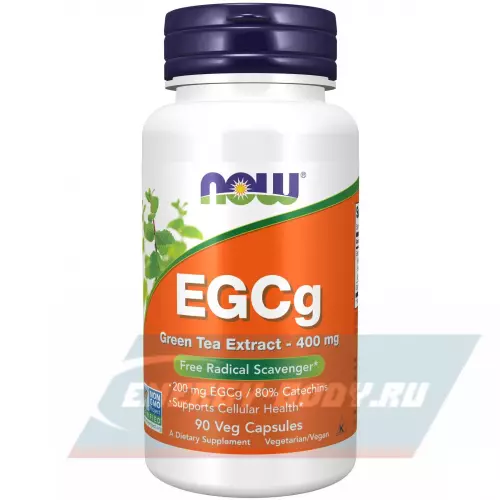  NOW FOODS EGCg Green Tea Extract 400 mg 90 веган капсул