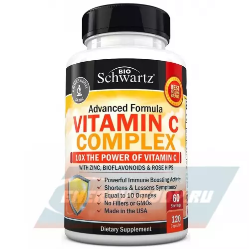  BioSchwartz Vitamin C Complex+Zinc 120 капсул