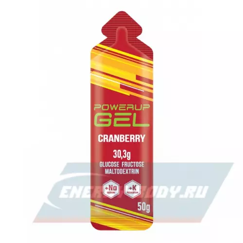 Энергетический гель POWERUP GEL +Na +K Микс, 6 x 50 г