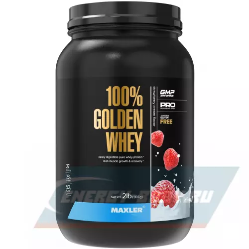  MAXLER 100% Golden Whey Клубничный крем, 907 г