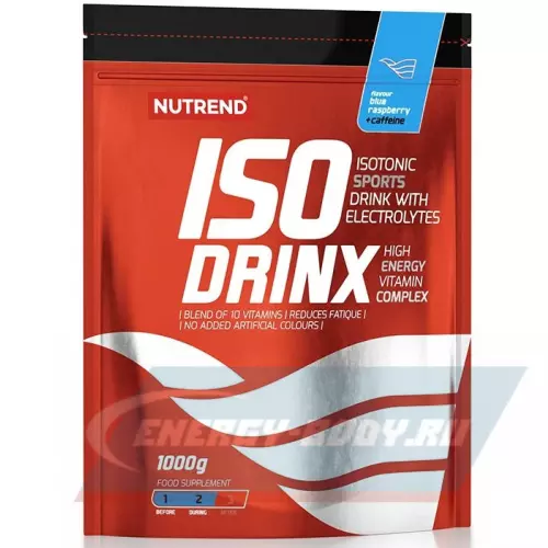  NUTREND Isodrinx + Coffeine Голубая малина, 1000 г