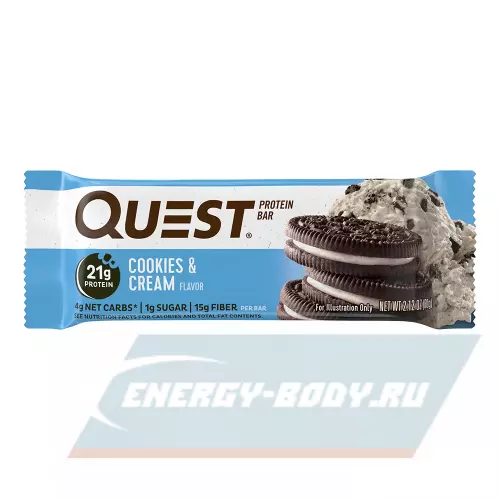 Батончик протеиновый Quest Nutrition Quest Bar 60 г, Печенье с Кремом