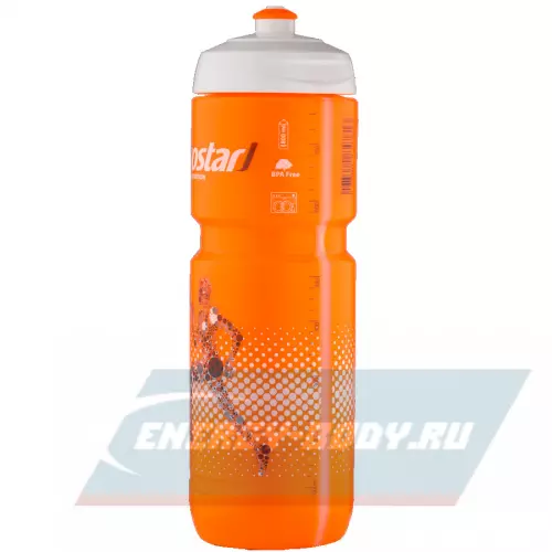  ISOSTAR Спортивная бутылочка Isostar 800 мл Оранжевая с белой крышкой 800 мл, Оранжевый