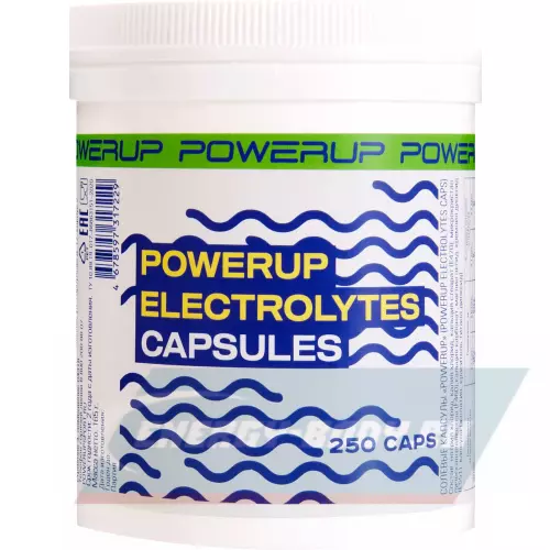  POWERUP ELECTROLYTES CAPSULES нейтральный, 250 капс