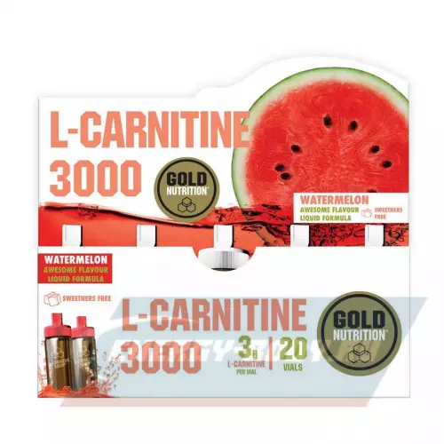 L-Карнитин GoldNutrition L-Carnitine 3000 Арбуз, 20 x 10 мл