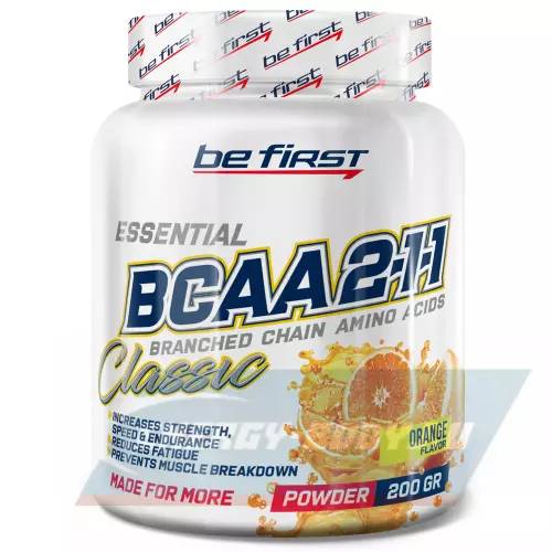 ВСАА Be First BCAA Classic Powder 2:1:1 Апельсин, 200 г