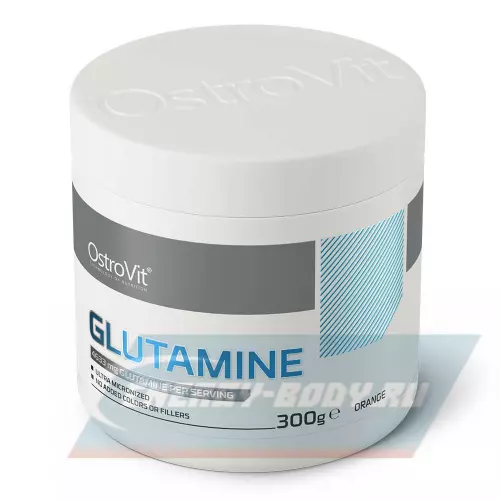 Глютамин OstroVit Glutamine 100% supreme pure Апельсин, 300 г