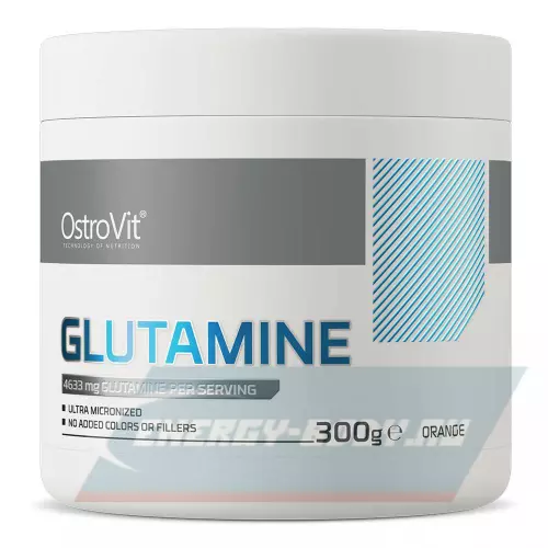 Глютамин OstroVit Glutamine 100% supreme pure Апельсин, 300 г