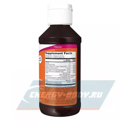  NOW FOODS Ultra B-12 Liquid 5000 mcg B-12 118 ml 118 мл