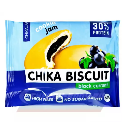 Батончик протеиновый Chikalab Бисквитное печенье Chika Biscuit Черная смородина, 50 г