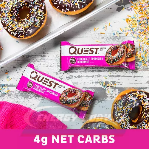 Батончик протеиновый Quest Nutrition Quest Bar 60 г, Пончик с шоколадной глазурью