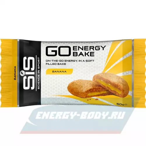 Батончик энергетический SCIENCE IN SPORT (SiS) GO Energy Bake Банан, 4 х 50 г