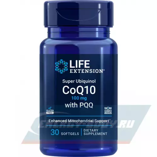  Life Extension Super Ubiquinol CoQ10 with PQQ 30  гелевых капсул