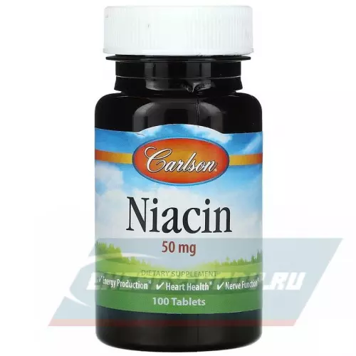  Carlson Labs Niacin 50 mg 100 таблеток