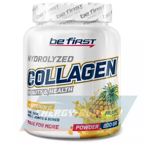 COLLAGEN Be First Collagen + vitamin C powder (коллаген с витамином С) Ананас, 200 г