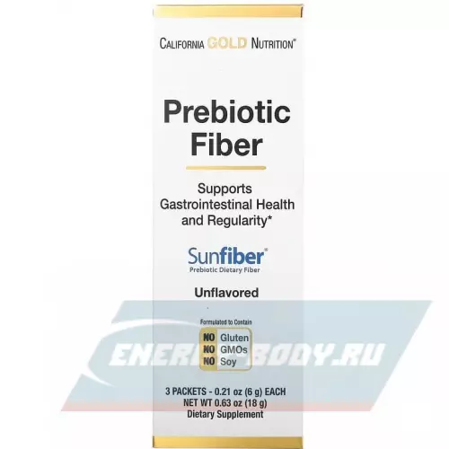  California Gold Nutrition Prebiotic Fiber 3 пакетиков х 6 г