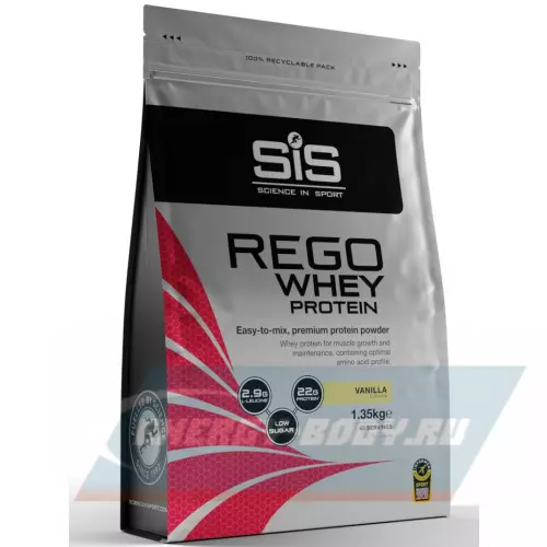  SCIENCE IN SPORT (SiS) REGO Whey Protein Ваниль, 1500 г