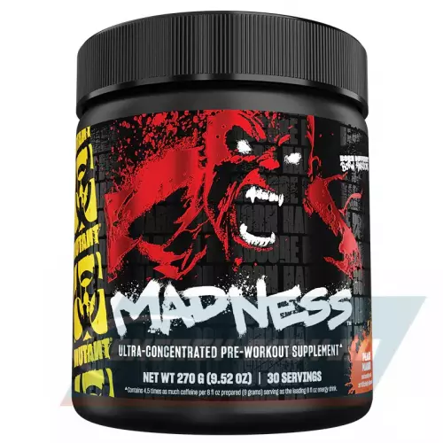 Предтерник Mutant Mutant Madness Персик-Манго, 270 г