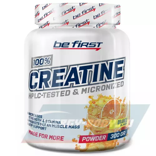  Be First Creatine Micronized Powder (креатин моногидрат) Апельсин, 300 г