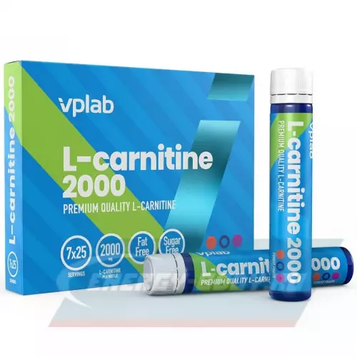 L-Карнитин VP Laboratory L-Сarnitine Liquid 2000 мг Лесные ягоды, 7 ампул x 25 мл