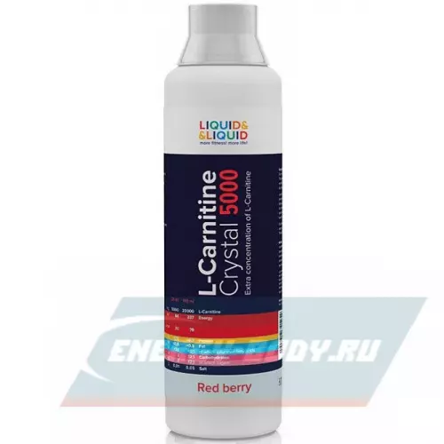 L-Карнитин LIQUID & LIQUID L-Carnitine Crystal 5000 Красные ягоды, 500 мл