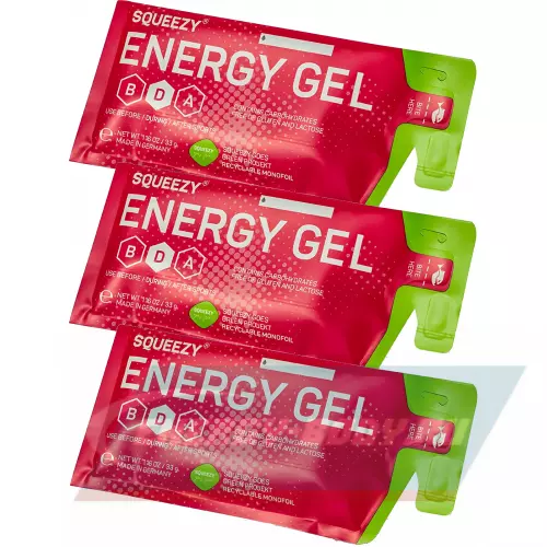 Энергетический гель SQUEEZY ENERGY SUPER GEL без вкуса, 3 x 33 г