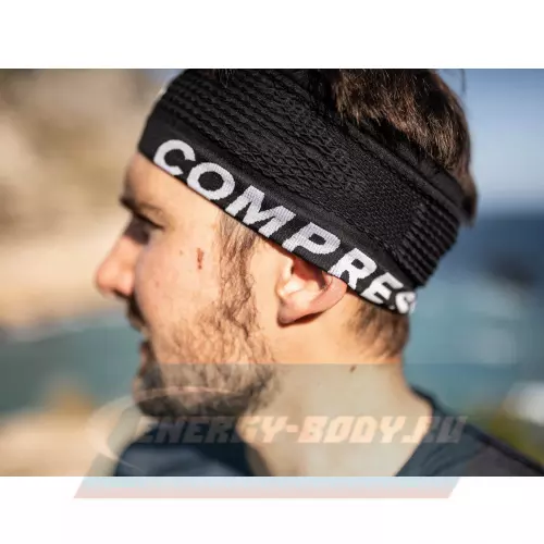  Compressport Повязка на голову On/Off Черный Черный