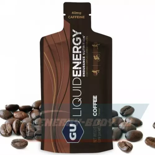 Энергетический гель GU ENERGY GU Liquid Enegry Gel 40mg caffeine Кофе, 9 саше x 60 g