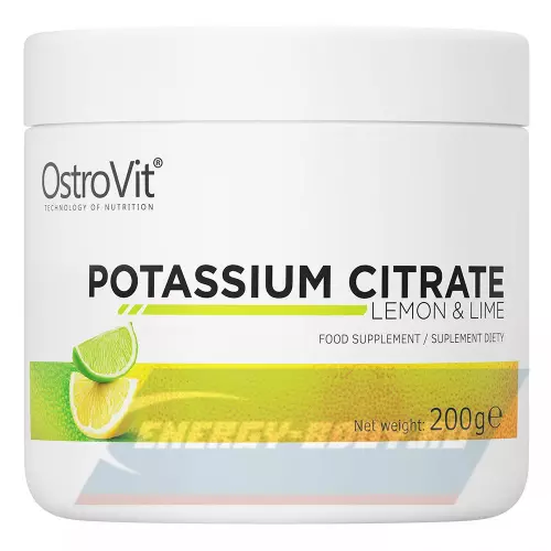 Минералы OstroVit Potassium Citrate Лимон-лайм, 200 г