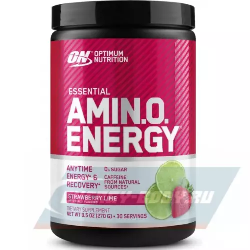 Аминокислотны OPTIMUM NUTRITION Essential Amino Energy Клубника - Лайм, 270 г