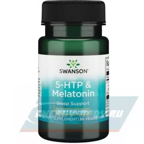  Swanson Ultra 5-HTP & Melatonin 30 вегетарианских капсул