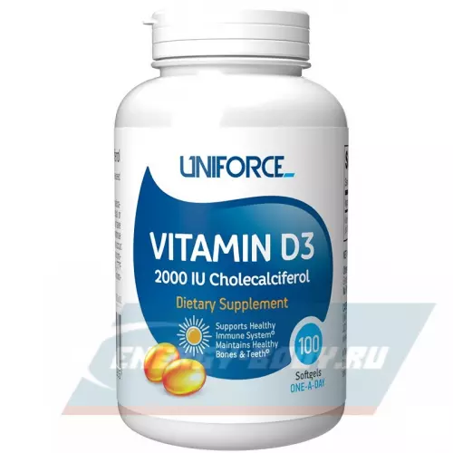  Uniforce Vitamin D3 2000 IU 100 капсул