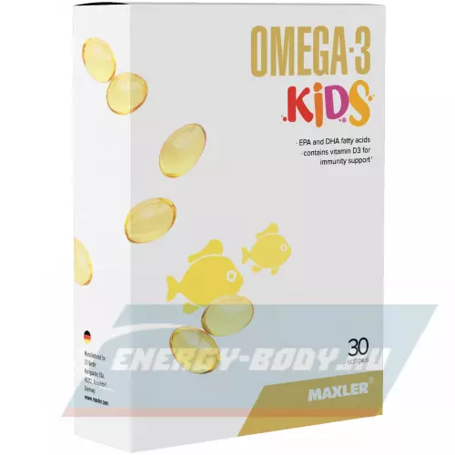  MAXLER Omega-3 Kids 30  гелевых капсул