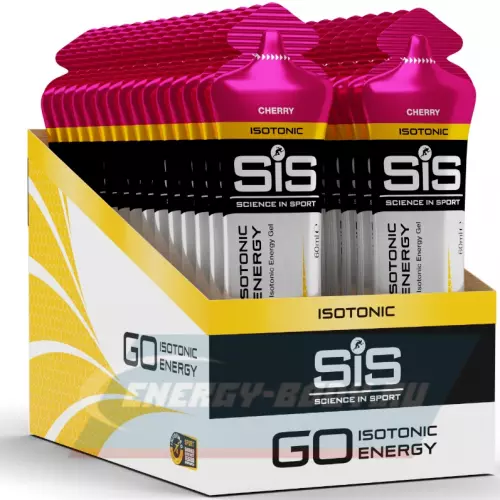 Энергетический гель SCIENCE IN SPORT (SiS) GO Isotonic Energy Gels Вишня, 30 x 60 мл