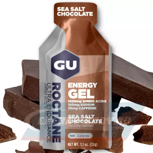 Энергетический гель GU ENERGY GU ROCTANE ENERGY GEL 35mg caffeine Шоколад-Морская соль, 1 стик x 32 г